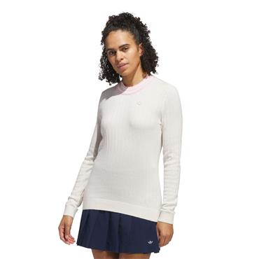 adidas Golf Originals Ladies Cashmere Knit Sweatshirt Chalk White