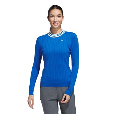 adidas Golf Originals Ladies Cashmere Knit Sweatshirt Bluebird