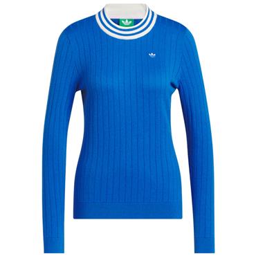 adidas Golf Originals Ladies Cashmere Knit Sweatshirt Bluebird