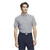 Adidas Gents Go-To Printed Stripe Polo Shirt Wonder Blue - Collegiate Navy