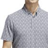Adidas Gents Go-To Printed Stripe Polo Shirt Wonder Blue - Collegiate Navy