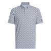 Adidas Gents Go-To Printed Stripe Polo Shirt Wonder Blue - Collegiate Navy