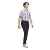 Adidas Gents Go-To Printed Polo Shirt White - Collegiate - Navy