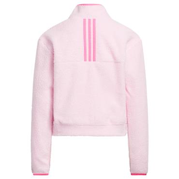 adidas Junior - Girls ¼ Zip Performance PolarFleece Layer Clear Pink