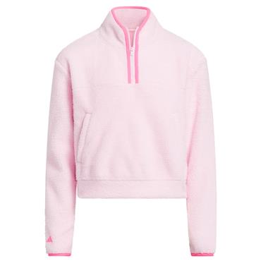adidas Junior - Girls ¼ Zip Performance PolarFleece Layer Clear Pink