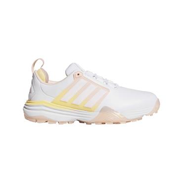 adidas Ladies Adipower 26 Spikeless Shoes White - Blush Pink - Ice Tangerine