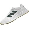 adidas Junior - Boys S2G 26 Spikeless Golf Shoes White - Collegiate Green - Gum 2 