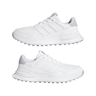 adidas Ladies S2G 26 Leather Spikeless Golf Shoes White - Halo Silver