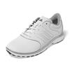 adidas Ladies Alphaflex Zoysia Spikeless Golf Shoes White - Silver Met 