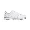 adidas Ladies Alphaflex Zoysia Spikeless Golf Shoes White - Silver Met 