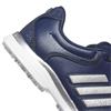 adidas Ladies Alphaflex Zoysia Spikeless Golf Shoes Collegiate Navy - Silver Met - White