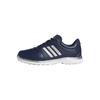 adidas Ladies Alphaflex Zoysia Spikeless Golf Shoes Collegiate Navy - Silver Met - White