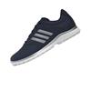 adidas Ladies Alphaflex Zoysia Spikeless Golf Shoes Collegiate Navy - Silver Met - White
