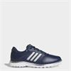 adidas Ladies Alphaflex Zoysia Spikeless Golf Shoes Collegiate Navy - Silver Met - White