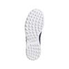 adidas Ladies Alphaflex Zoysia Spikeless Golf Shoes Collegiate Navy - Silver Met - White