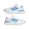 adidas Ladies S2G 26 Leather Spikeless Golf Shoes White - Lucid Ray Blue - Crystal Sky