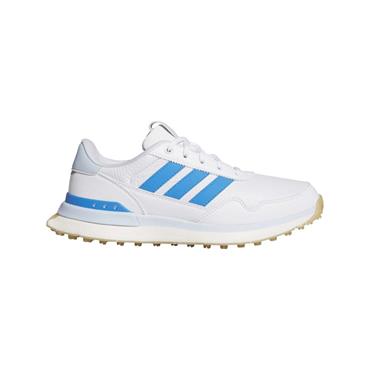 adidas Ladies S2G 26 Leather Spikeless Golf Shoes White - Lucid Ray Blue - Crystal Sky