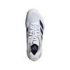 adidas Ladies Adizero Ubersonic 5 Clay Tennis Shoes Ftwr White - Dark Blue - Crystal Sky