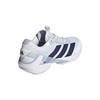 adidas Ladies Adizero Ubersonic 5 Clay Tennis Shoes Ftwr White - Dark Blue - Crystal Sky