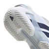 adidas Ladies Adizero Ubersonic 5 Clay Tennis Shoes Ftwr White - Dark Blue - Crystal Sky