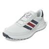 adidas Gents S2G 26 Textile Spikeless Golf  Shoes White - Coll Navy - Lucid Red
