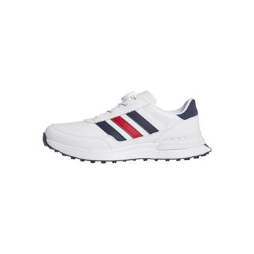 adidas Gents S2G 26 Textile Spikeless Golf  Shoes White - Coll Navy - Lucid Red