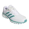 adidas Ladies Zoysia Spikeless Shoes Cloud White - Powder Teal - Semi Flash Aqua