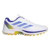 adidas Gents Adizero ZG Ryder Cup Spikeless Golf Shoes Ftwr White - Lucid Blue - Crew Yellow