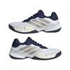 adidas Gents Barricade 14 Clay Tennis Shoes Cloud White - Cyber Metallic - Dark Blue (Navy)