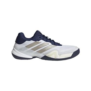 adidas Gents Barricade 14 Clay Tennis Shoes Cloud White - Cyber Metallic - Dark Blue (Navy)