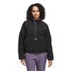 adidas Ladies Beyond Twistweave Loose ¼ Zip Jacket Black