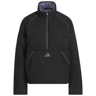 adidas Ladies Beyond Twistweave Loose ¼ Zip Jacket Black
