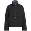 adidas Ladies Beyond Twistweave Loose ¼ Zip Jacket Black