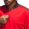 adidas Golf Originals Gents 3-Stripes ¼ Zip Sweatshirt Better Scarlet