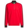adidas Golf Originals Gents 3-Stripes ¼ Zip Sweatshirt Better Scarlet