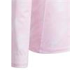 adidas Girls Long Sleeve Printed Polo Clear Pink