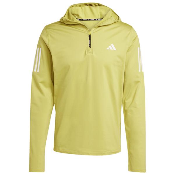 adidas Gents Own The Run Winterized ½ Zip Hoodie Preloved Lime