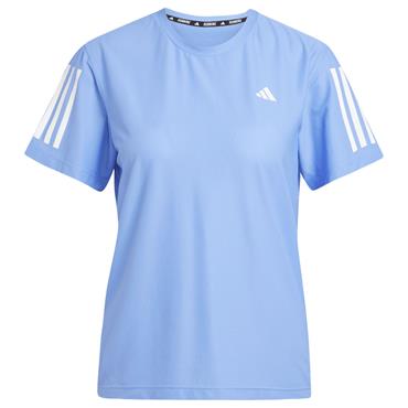 adidas Ladies Own The Run T-Shirt Blue Fusion
