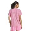 adidas Ladies Own The Run T-Shirt Lucid Pink - White
