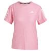 adidas Ladies Own The Run T-Shirt Lucid Pink - White