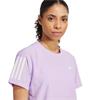 adidas Ladies Own The Run T-Shirt Powder Plum