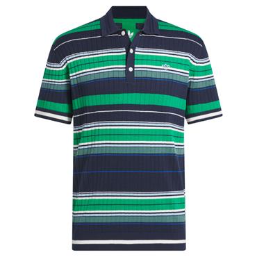 adidas Golf Originals Gents Knit Polo Shirt Night Indigo - Green