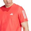 adidas Gents Own The Run T-Shirt Semi Lucid Red
