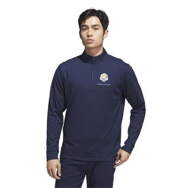 adidas Gents Ultimate365 Classic ¼ Zip Ryder Cup 2027 Sweatshirt Collegiate Navy