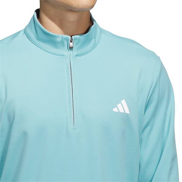 【cool】 adidas Gents Ultimate365 Classic ¼ Zip Pullover Mint Tone