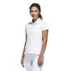 adidas Ladies Ultimate 365 Grid Short Sleeve Polo Shirt Wonder Alumina