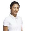 adidas Ladies Ultimate 365 Grid Short Sleeve Polo Shirt Wonder Alumina