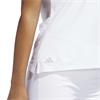 adidas Ladies Ultimate 365 Grid Short Sleeve Polo Shirt Wonder Alumina