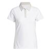 adidas Ladies Ultimate 365 Grid Short Sleeve Polo Shirt Wonder Alumina