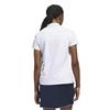 adidas Ladies Ultimate 365 Grid Short Sleeve Polo Shirt Crystal Sky